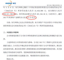 天價罰單下的公司治理迷思 恒生電子子公司被罰4.4億背后